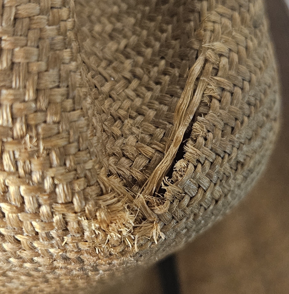 Vintage Bailey U-Rollit Cowboy Western Woven Raffia Straw Hat - Picture 11 of 12